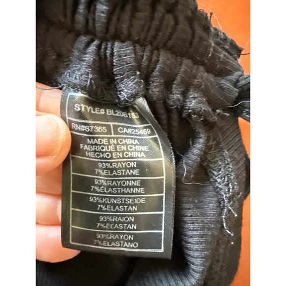 B.B. Dakota Steve Madden Black ‘Give Me A Cinch’ Mini Dress L  Adjustable Ruched - Picture 5 of 8